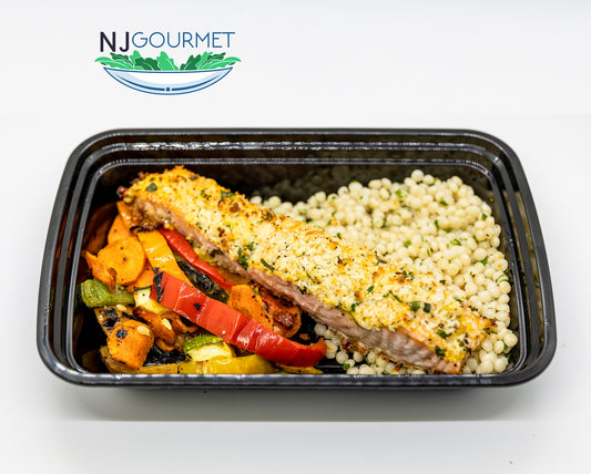 PARMESAN CRUSTED SALMON - NJ Gourmet Meal Prep